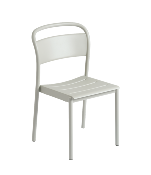 Muuto  Muuto Outdoor - Linear Steel Side Chair Grey