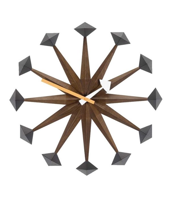 Vitra  Vitra - Nelson Polygon Clock walnut