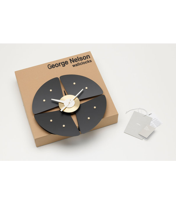 Vitra  Vitra Petal Wall Clock black / brass