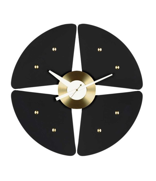 Vitra  Vitra - Petal clock black / brass