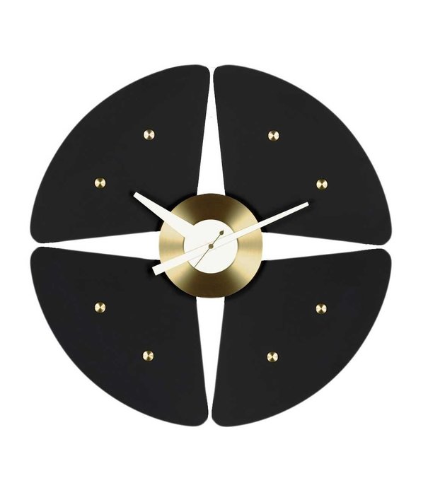 Vitra  Vitra Petal Wall Clock black / brass