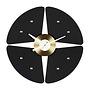 Vitra Petal Wall Clock black / brass