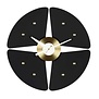 Vitra - Petal clock black / brass