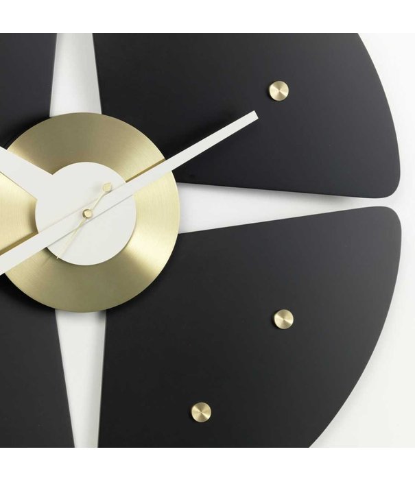 Vitra  Vitra - Petal clock black / brass