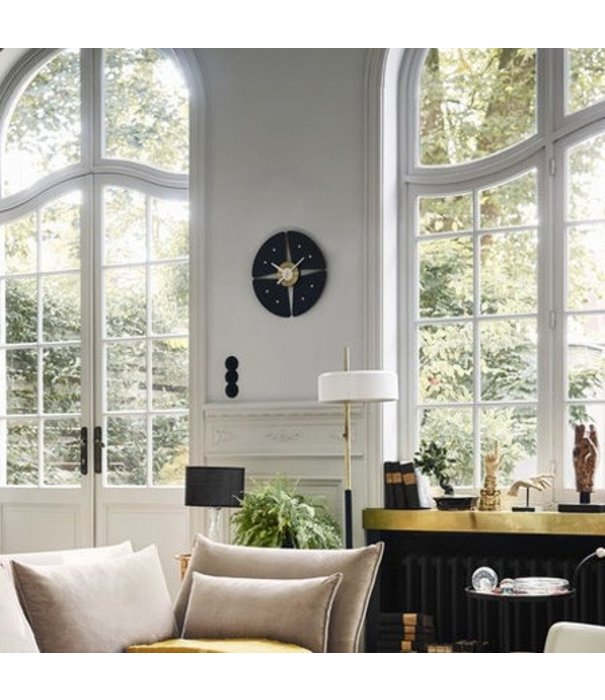 Vitra  Vitra Petal Wall Clock black / brass