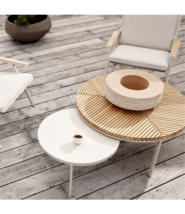 Vipp  716 Outdoor Salontafel teak Ø90