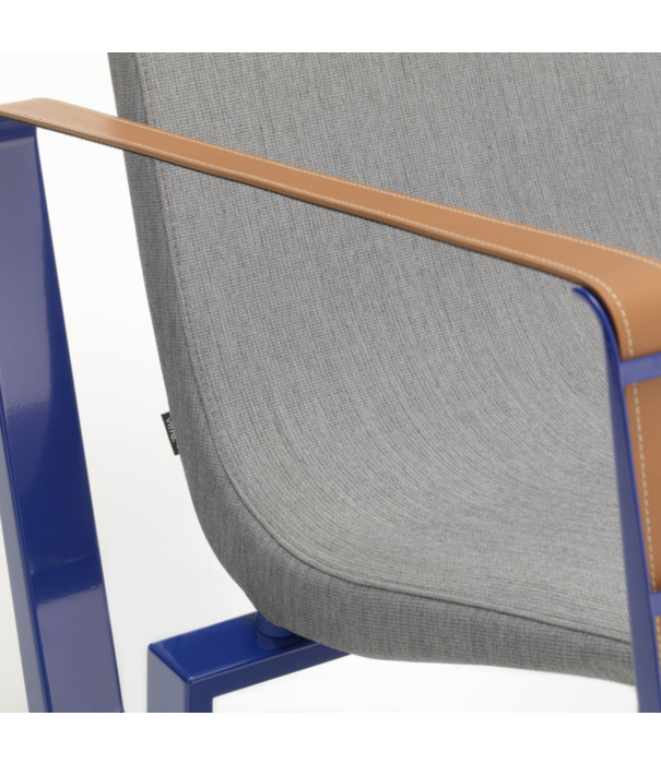 Vitra  Vitra  Cité Lounge Chair Bleu Marcoule, Tress pebble melange