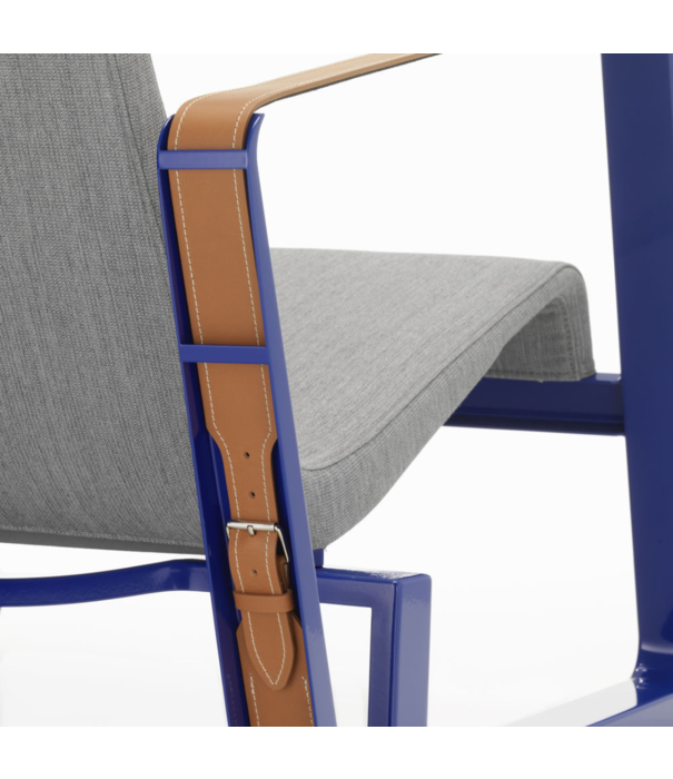 Vitra  Vitra  Cité Lounge Chair Bleu Marcoule, Tress pebble melange