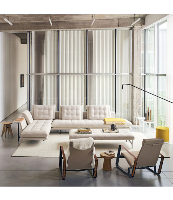 Vitra  Vitra  Cité Lounge Chair Bleu Marcoule, Tress pebble melange