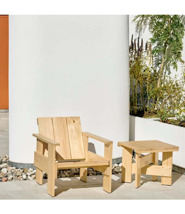 Hay  Hay - Crate low table water based lacquered