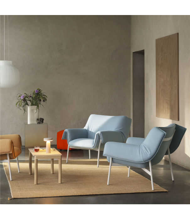 Muuto  Muuto - Wrap Lounge Chair Ecriture 240 - basis grijs