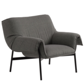 Muuto - Wrap lounge stoel - stof Sabi 151 / basis zwart