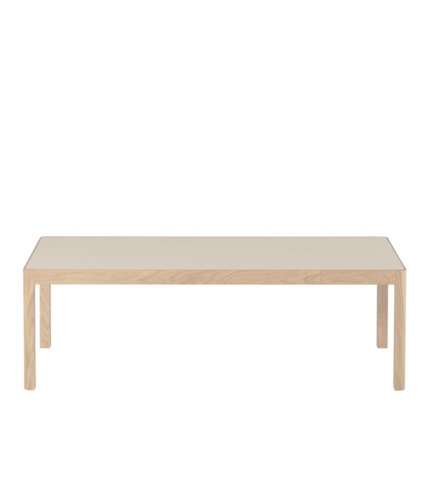 Muuto  Muuto Workshop Coffee Table oak, warm grey lino 120cm