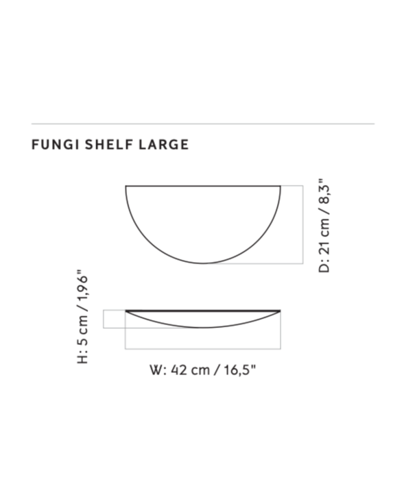 Audo Audo Copenhagen Gridy Fungi shelf large