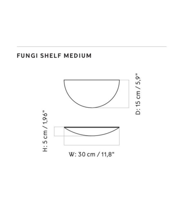 Audo Audo - Gridy Fungi wandplank medium