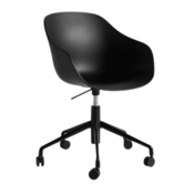 AAC 252 Office Chair  black, w.castors / gas lift black
