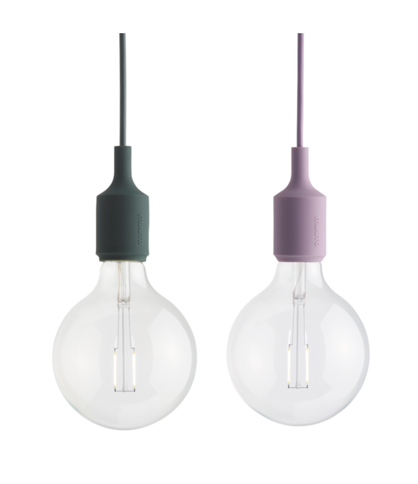 Muuto  Muuto - E27 hanglamp licht blauw