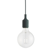 E27 pendant dark green