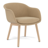 Fiber Conference Armchair wood base - Ecriture