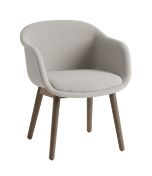 Muuto - Fiber Conference Armchair wood base - Hallingdal 113