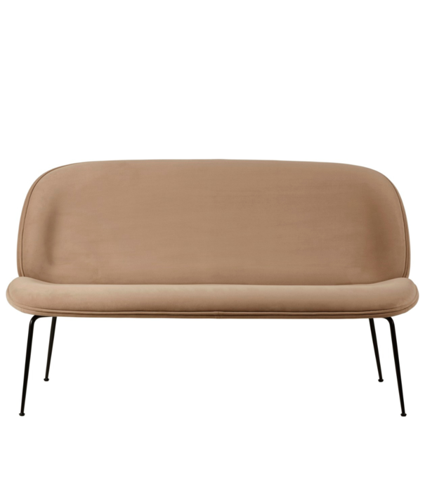 Gubi  Gubi - Beetle 2 seater sofa fully upholstered - conic base