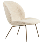 Beetle Lounge Stoel Dora Boucle 02, antiek messing poten