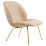 Gubi Beetle lounge chair Around Boucle 04 , base brass