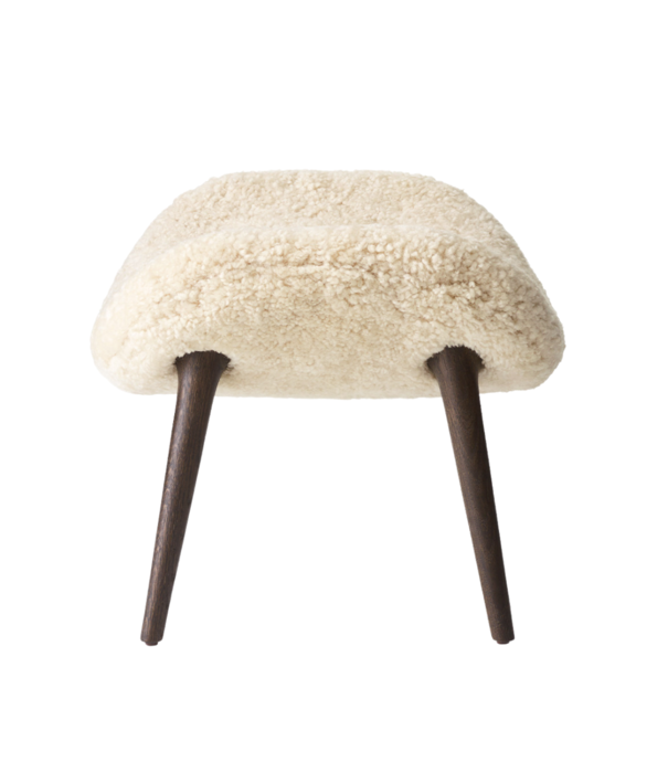 Vipp  Vipp - 466 Lodge lounge chair Dark Oak, Skandilock Curly 09  off white