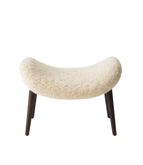 Vipp  Vipp - 466 Lodge lounge stoel donker eiken,  Skandilock Curly 09 off white