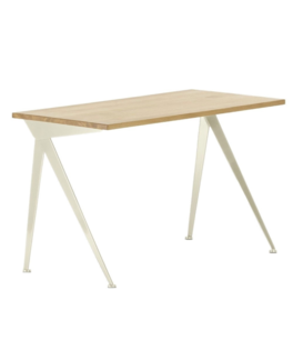 Vitra  Compas Direction Bureau ecru, eiken top