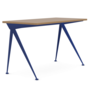 Vitra Compas Direction Desk Bleu Marcoule, oak top