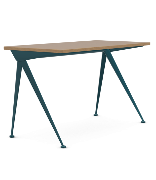 Vitra  Vitra Compas Direction Desk Bleu Dynastie, oak top