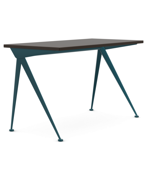 Vitra  Vitra Compas Direction Bureau Bleu Dynastie, eiken top