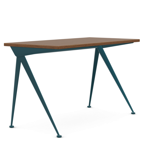 Vitra  Vitra Compas Direction Bureau Bleu Dynastie, eiken top
