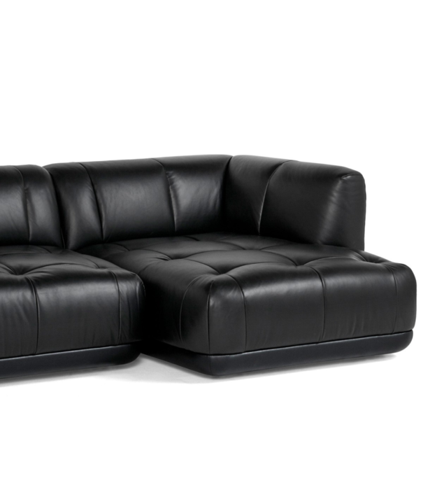 Hay  Hay - Quilton Duo Sofa combination 21 - Sense Leather Black