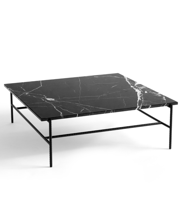 Hay  Hay - Rebar coffee table black marble 100 x 104