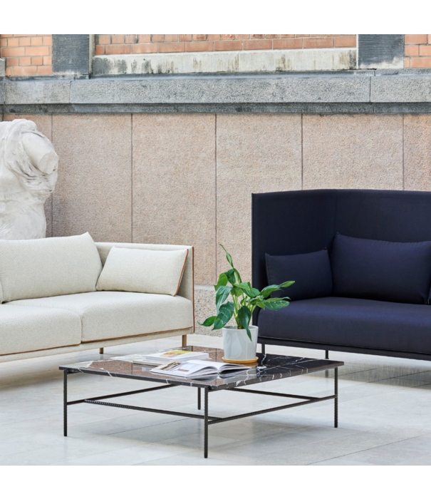 Hay  Hay - Rebar coffee table black marble 100 x 104