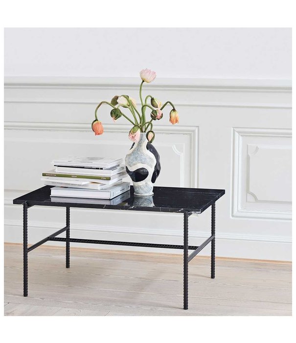 Hay  Hay - Rebar coffee table grey marble 80 x 49