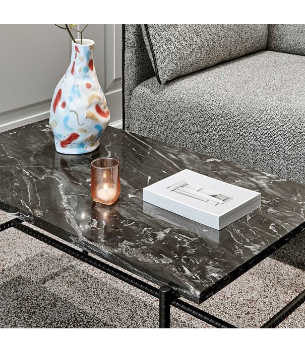 Hay  Hay - Rebar coffee table grey marble 80 x 49