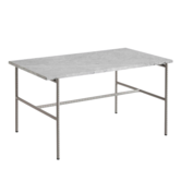 Hay - Rebar coffee table grey marble 80 x 49