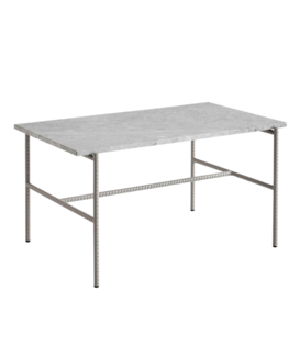 Hay - Rebar coffee table grey marble 80 x 49