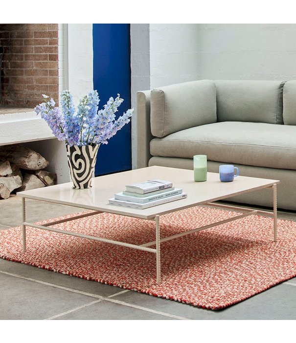 Hay  Hay - Rebar coffee table grey marble 80 x 49