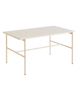 Hay - Rebar coffee table beige marble 80 x 49