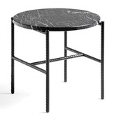 Hay - Rebar side table red - grey marble Ø45