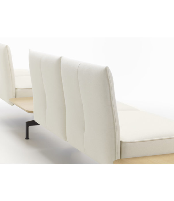 Vitra  Vitra - Soft Work Bank 4 zitter met een tafelmodule