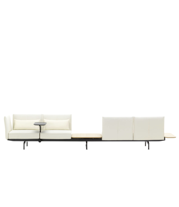 Vitra  Vitra - Soft Work Bank 4 zitter met een tafelmodule