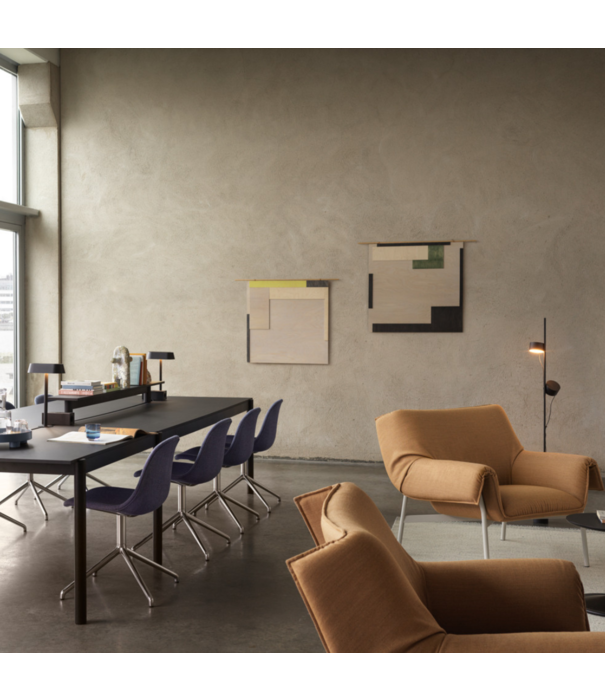 Muuto  Muuto Wrap Lounge Stoel Fiord 451, grijs basis