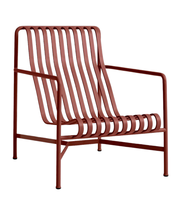Hay  Hay - Palissade lounge stoel high iron red