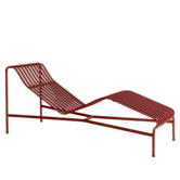 Palissade chaise longue iron red
