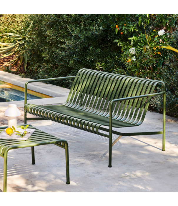 Hay  Hay Palissade Dining Bench with armrest